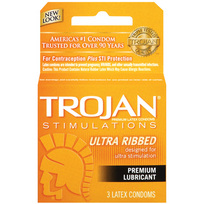 Trojan Ribbed 3pk